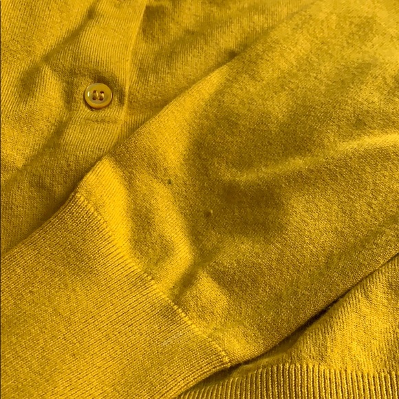 J Crew Cardigan Button up Small yellow/gold - Picture 7 of 8